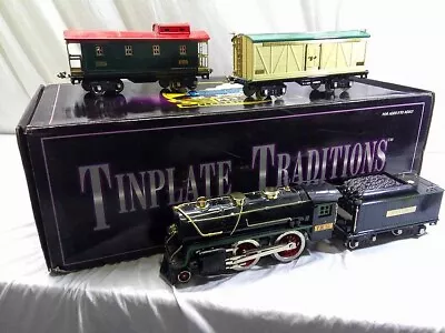 MTH STANDARD GAUGE #10-1213-1(Black) STEAM LOCOMOTIVE FREIGHT SET/OB!!! • $475