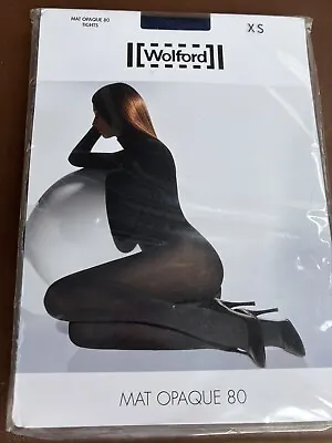 £9.99 • Buy Wolford May Opaque 80 Tights Size XS Colour Cobalt BNWT 