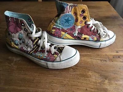 Converse PEACE AND LOVE Canvas High Tops Size 8 Women’s  • £16