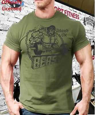 Unleash The Beast T-Shirt Mens Gym Clothing Workout Training Bodybuilding Top • £6.99