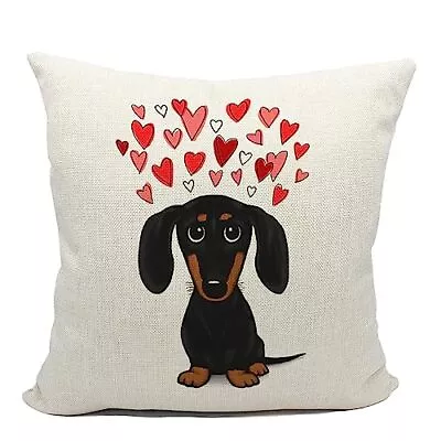 Dachshund Gifts Pillow Covers 18x18Dachshund Mom GiftsDachshund Decor Linen C... • $21.23