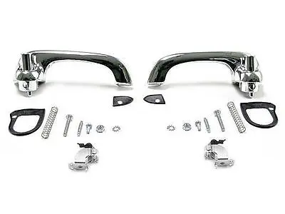 1967-68 Ford Mustang Coupe Fastback Convertible Chrome Exterior Door Handle Kit • $89.95