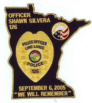 Minnesota Mn Lino Lakes Police End Of Watch Lg State Shaped Patch Sheriff • $7.99