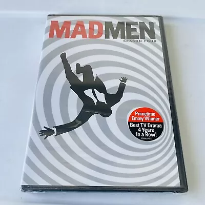 New Sealed Mad Men Complete Fourth Season 4 (DVD 2010 4-Disc Set) Jon Hamm • $7.49