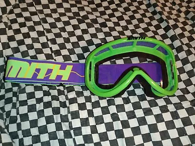 Vintage 90s  Smith Green Goggles  /face Guard Nos Mxama Motocross • $99