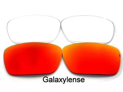 Galaxy Replacement Lenses For Oakley Fuel Cell Sunglasses Red&Clear Polarized • $9.88