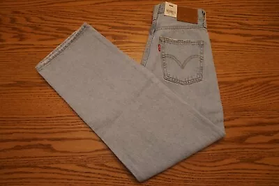 NWT WOMEN'S LEVI JEANS Ribcage Straight Ankle High Rise Button Fly Premium $108 • $44.99