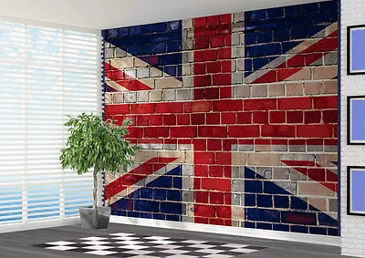 £43.99 • Buy Union Jack Graffiti Brick Wallpaper Wall Mural Wall Art (15194918) Great Britain