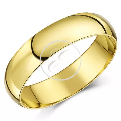 9ct Gold Wedding Ring Band D Shaped 9ct White GoldYellow Gold Or Rose Gold • £151.76