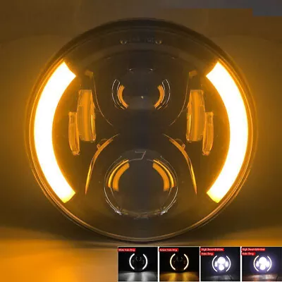 7  Inch Motorcycle LED Headlight Turn Signals For Harley Sportster Touring Dyna • $33.07
