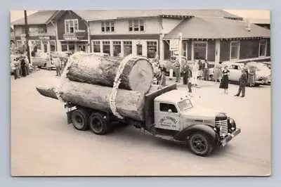 Don C Yarnell Lumber Truck BROOKINGS Oregon RPPC Vintage Logging Photo 1950s • $29.99