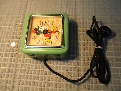 RARE Vintage 1933 Mickey Mouse Electric Ingersoll Tumbler Clock Very Nice! • $349.99