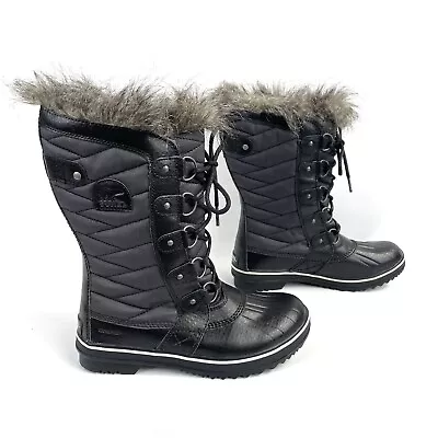 Sorel Womens Tofino II Winter Boots Size 8 Waterproof Faux Fur Cuff   Unworn • $84.78