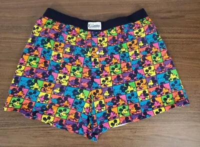 Disney Parks Boxer Shorts Men's Size Large Mickey Mouse Checkered Sleepwear  • $21.62