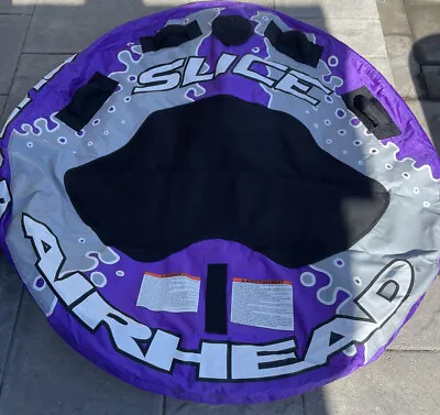 Airhead Slice 2 Passenger Person Rider Inflatable Towable Boat Tube Purple • $75