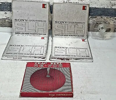 Vintage Reel To Reel 5 X 7  Tapes - Sony SLH-550 & Teac RE-702 + Bonus VGC • $34.95