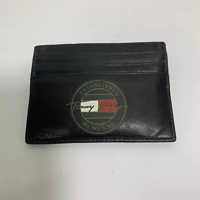 £10.99 • Buy Tommy Hilfiger Men's Black Leather Card Holder