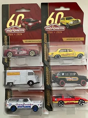 MAJORETTE - 60th ANNIVERSARY SET - INCLUDING BRAND NEW CASTINGS - 1/64 - NEW - 2 • £31.71