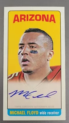 2012 Topps MICHAEL FLOYD Tall Boy 1965 Rookie #144 ON CARD AUTO AUTOGRAPH SP  • $10