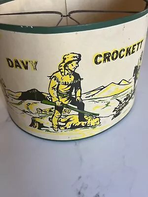 Vintage 1950's Or 1960's DAVY CROCKETT Lamp Shade SEE Pictures For Condition • $29.99