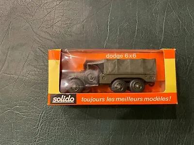 Vintage Solido 242 Dodge 6X6 Military Truck New In Box • $15