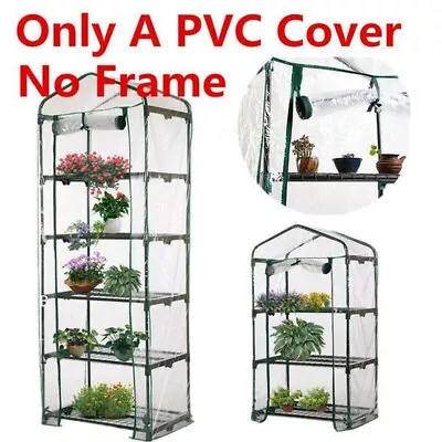 2/3/4/5 Tier Mini Greenhouse Outdoor Garden Plants Grow Green House PVC Cover • £9.99