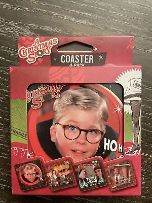 NEW Set Of 4 A Christmas Story  Movie Assorted Beverage Coasters 4in Diameter • $13