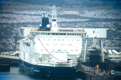 Ship Colour Slide P&o Ferry At Dover Pride Of Aquitaine At The Port Of Dover. • £1.50