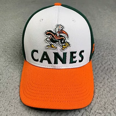 Miami Hurricanes Russell Hat Cap Mens Snap Back White Green Embroidered • $19.89