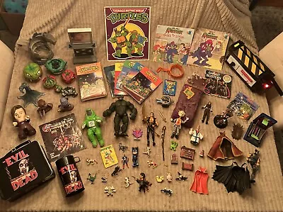 Vintage 80' 90's 2000’s Toy Lot Action Figures Accessories Parts Cards Books Wow • $130.50