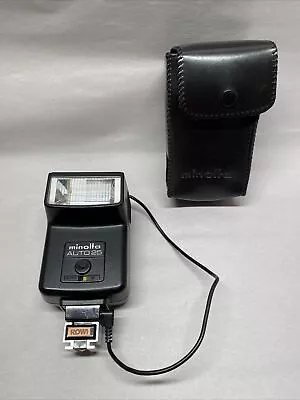 Minolta Auto 25 Shoe Mount Electronic Flash With SoftCase Japan & ROWI Adapter • $23