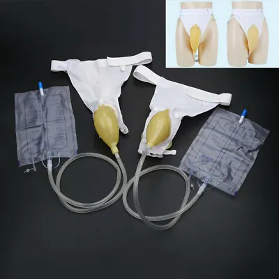 1000ml Portable Wearable Urinal Urine Bag Collector Incontinent Aid Male Female • £11.27