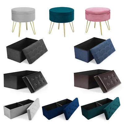 $45.99 • Buy YITAHOME Large Storage Ottoman Bench Footrest Stool Footstool Chair Living Room