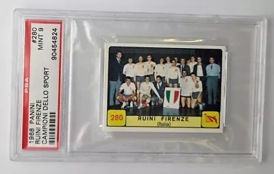 1968 Panini Campioni Dello Sport #280 RUINI FIRENZE Volleyball PSA 9 MINT • $45