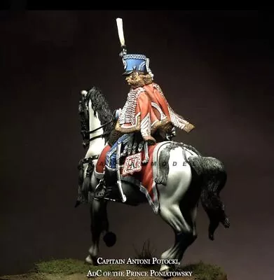 1/24 Resin Figure Cavalry Captain Model Kit (No Base) Unassembled Unpainted New • £24.05