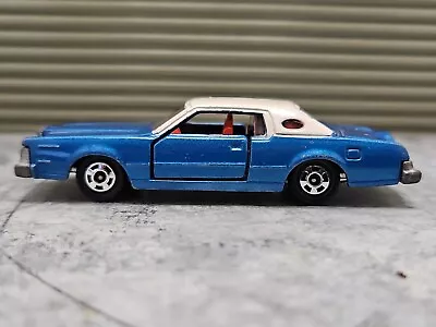 Vintage Tomica Lincoln Continental Mark IV Japan TOMY #F4 Blue 1976 Ford 1/77 • $23.19