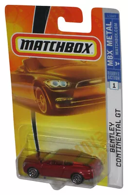 Matchbox MBX Metal (2007) Red Bentley Continental GT Toy Car #1 • $41.81