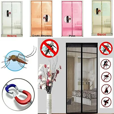 £0.99 • Buy Magic Curtain Door Mesh Magnetic Fastening Insect Mosquito Fly Bug Net Screen UK