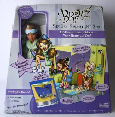 Rare 2003 Bratz Stylin' Salon N' Spa + Fianna Doll 1st Edition Mga New Sealed ! • $427.27