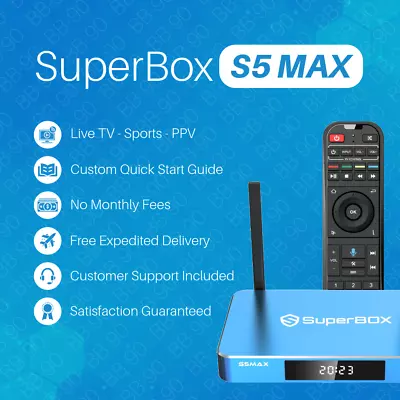 SuperBox S5 Max Streaming TV Media Player 6K WiFi 6 **NEW SEALED** PRIORITY SHIP • $274.99