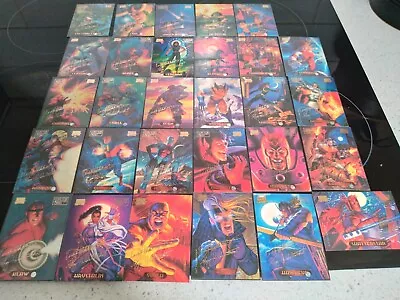 1994 Fleer Marvel Master Pieces Gold Foil Signature Series Cards Lot Of 29 • $80