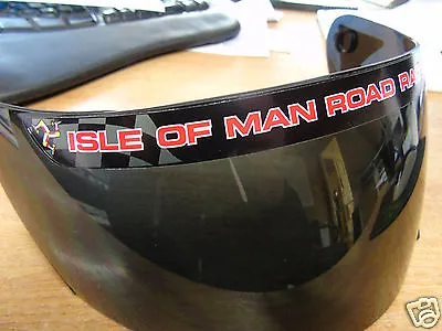 £2.99 • Buy Isle Of Man Road Races 2019 - TT Visor Decal Sticker - BLACK + RED