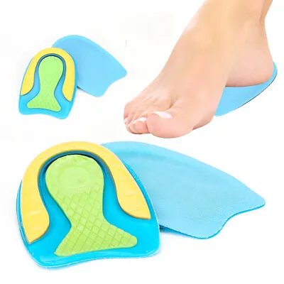 £2.39 • Buy Gel Shoe Inserts Insoles Orthotic Arch Support Foot Heel Cups Plantar Fasciitis