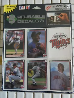 Minnesota Twins 1992 Rare High 5 Reusable Decals Premiere Edition 5 Star Players • $5