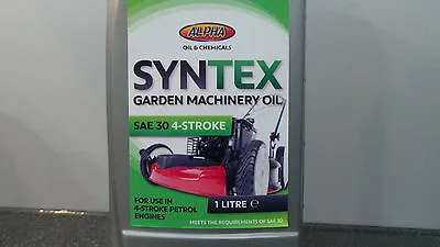 Sae 30 4-stroke Mono Grade Lawnmower Garden Machinery Oil 1 Litre Motorama Hull • £10.15