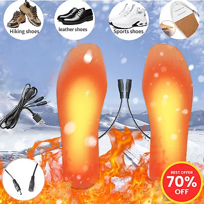 Winter Foot Warmer Padded Insole Heated Insole Rechargeable Insole Anti-slip&Ant • $9.99