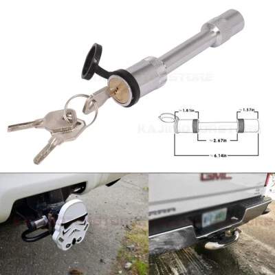 $13.99 • Buy 5/8  Trailer Hitch Lock Pin Set W/3 Keys For Tow Receiver III,IV,V 2  2-1/2 