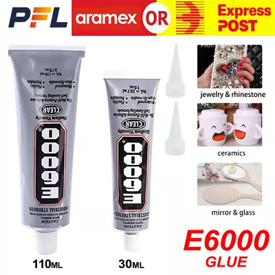 OFFICAL 30ML 110ML E6000 Glue Industrial Strength Crafts Diy Rhinestones • $10.56