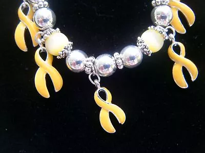 Yellow Ribbon Stretch Bracelet-Bring US Military Soldiers Home Safe & Sound • $11.99