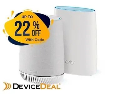 Netgear Orbi AC3000 Mesh Wi-Fi System And Orbi Voice Smart Speaker (RBK50V) • $660.70